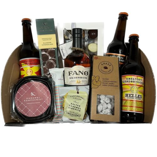 Gavekurv med Fanø Skibsrom - Kama Kaffe